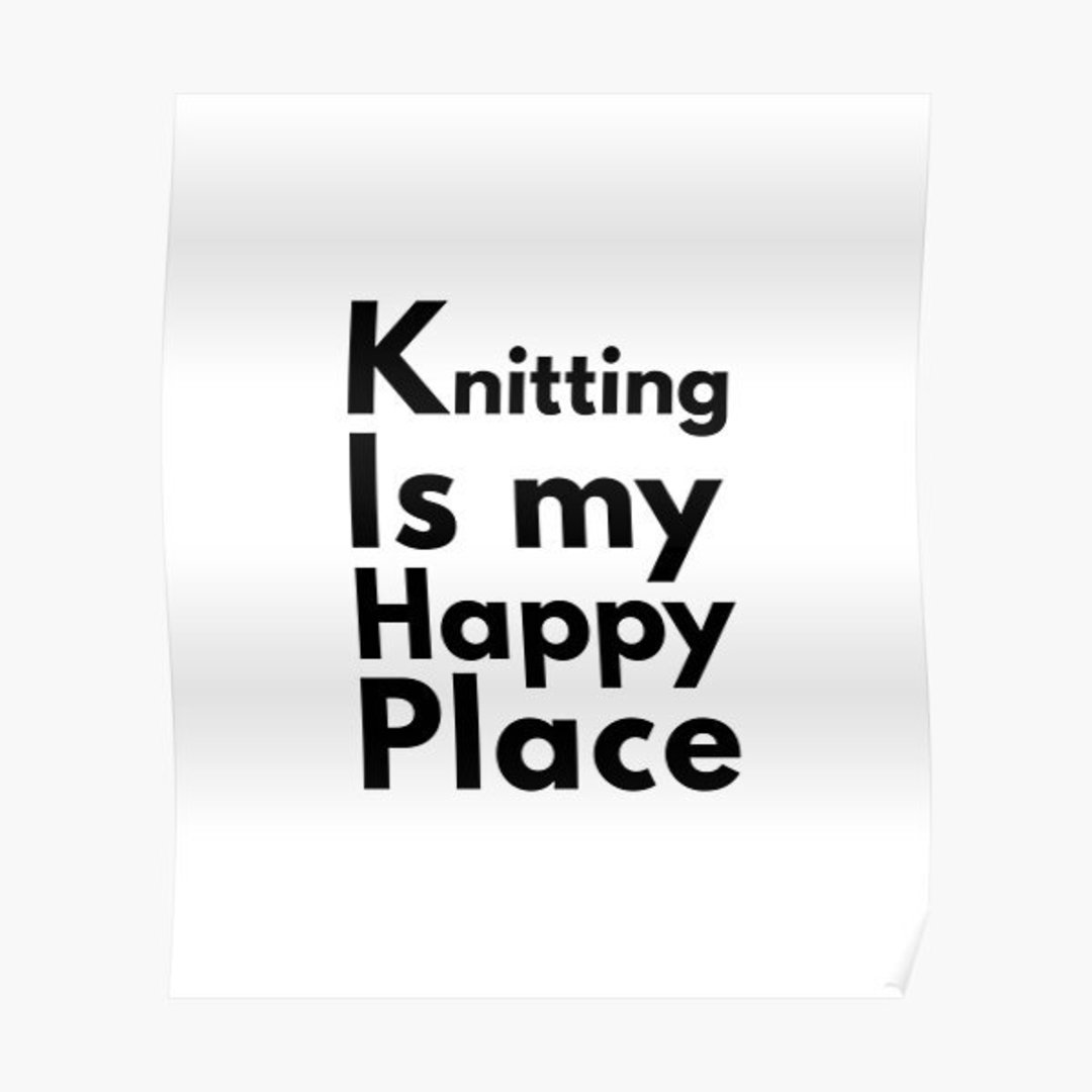 Knitting is My Happy Place Bag image 0